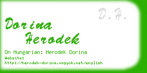 dorina herodek business card